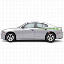 Stroboscoopstijl Strepen Zijdeur Vinyl Decal Sticker voor Dodge Charger 2011-2014_3