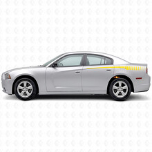 Stroboscoopstijl Strepen Zijdeur Vinyl Decal Sticker voor Dodge Charger 2011-2014_5