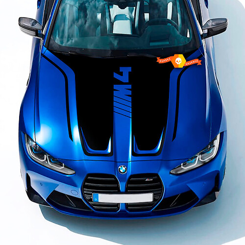 Hood voor 2021+ BMW M4 G82 G83 M3 G80 M Prestaties M Vinyl Decal Sticker
