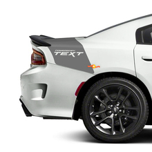 Aangedreven door Custom Text Achterstaartband Strip Vinyl Stickers voor Dodge Charger_3