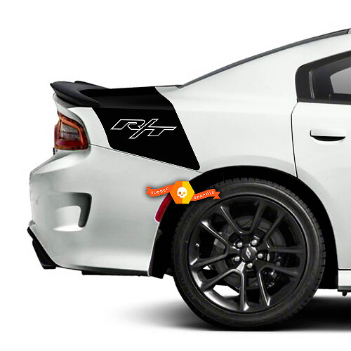R/T Stijl Kofferklep Strepen Vinyl Stickers voor Dodge Charger