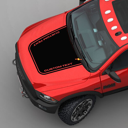Hood Vertical Stripe Graphic Vinyl Sticker Decal voor Dodge Ram 2500 Power Wagon