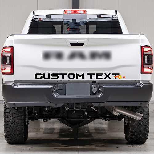 Aangepaste Lettering Achterklep Vinyl Decal voor Dodge Ram Power Wagon