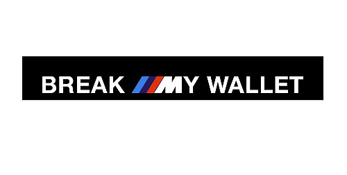 BMW Fan grappige voorruit banner vinyl stickers stickers
