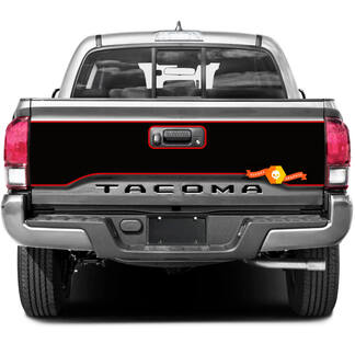 Tacoma Bed Trunk Achterklep Rode Strepen Vinyl Stickers Decal Kit voor Toyota Tacoma 2 Kleuren
