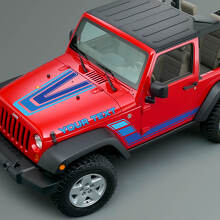 Vintage Strepen Motorkap- & Zijvinylstickerset voor Jeep Renegade CJ5 CJ7_2