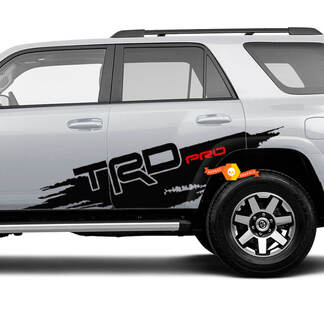 Paar Toyota TRD Pro 4Runner Vinyl Decal Wrap Mud Splash Stickers 2 kleuren
