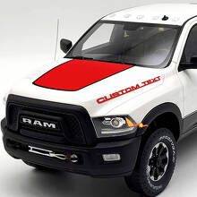 Aangepaste Tekst en Blackout Motorkap Vinyl Stickers Set voor Dodge Ram 2500 Power Wagon_2