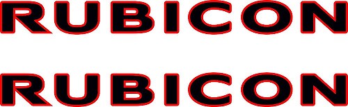 2 JEEP Rubicon Wrangler CJ TJ YJ JK XJ vinyl sticker sticker