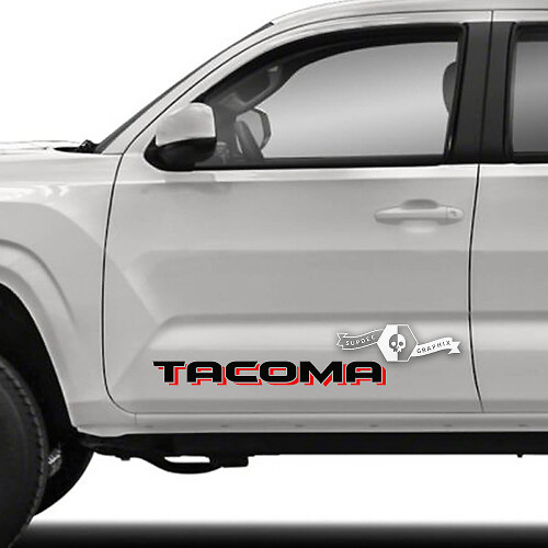 Tacoma Lettering Zij Vinyl Decal voor Toyota Tacoma