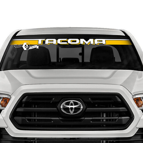 Toyota Tacoma SR5 voorruit lijn schaduw vinyl stickers grafische sticker 2 kleuren
