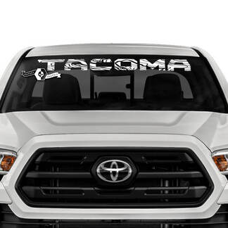 Voorruit Tacoma Vinyl Decal Stickers Kit voor Toyota Tacoma Topografische Stijl
