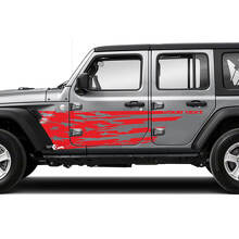 Versleten Amerikaanse Vlag Splash Deuren Zij Vinyl Sticker Decal voor Jeep Wrangler Unlimited JK 3