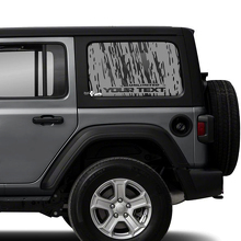 Paar Jeep Wrangler Unlimited deuren raam zijkant modder vinyl sticker sticker
 2