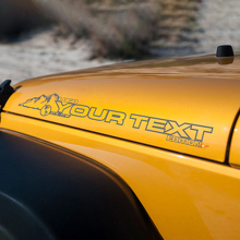 Travel Style Motorkap Vinyl Decal voor Jeep Rubicon Wrangler Sahara 2