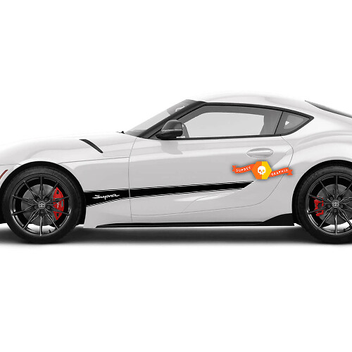 Toyota Supra MKV A90 A91 deuren zijstrepen grafische stickers stickers
