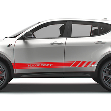 Aangepaste racestreep vinylstickers set voor Dodge Hornet_3