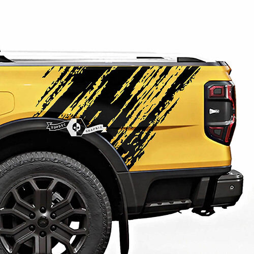Verwoest zijbed vinyl decalkit voor Musclecar Ranger