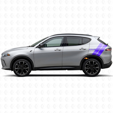 Op maat gemaakte dubbele achterzijstrepen vinylsticker voor Dodge Hornet_4