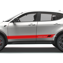 Racingstijl Zijkant Outline Strepen Vinyl Decal Set voor Dodge Hornet_2