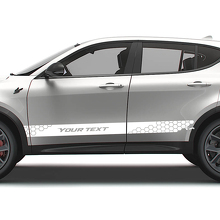 Honeycomb Style Zijstrepen Vinyl Decal Kit voor Dodge Hornet_3