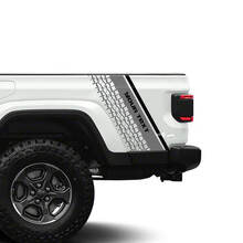Aangepaste tekst bandenprofiel achter zijstreep vinyl sticker voor Jeep Gladiator_2