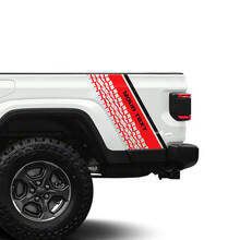 Aangepaste tekst bandenprofiel achter zijstreep vinyl sticker voor Jeep Gladiator_3