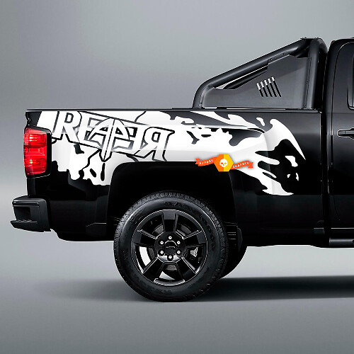 Reaper Splash zijwand vinylstickers voor pickuptrucks