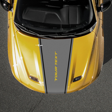 Tapering Stripe Aangepaste Tekst Motorkap Vinyl Sticker voor Dodge Hornet_3