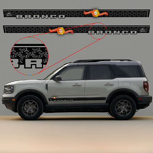 Black Diamond Deur Zijstreep Vinyl Decals Kit voor Musclecar paard Sport