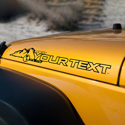 Mountains Style Motorkap Vinyl Sticker Rubicon Sahara Wrangler