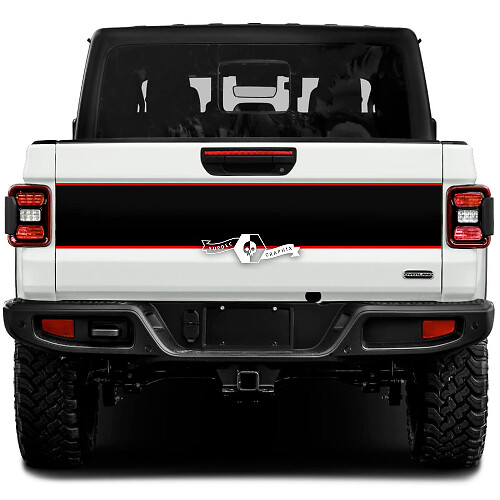 Jeep Gladiator Wrap Stickers Stickers Vinyl Graphics Achterklep Bed Trim Vinyl Stickers Stickers 2 kleuren
