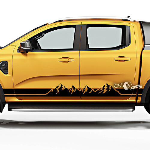 Mountain Style Zijstrepen Vinyl Stickers voor Musclecar Ranger