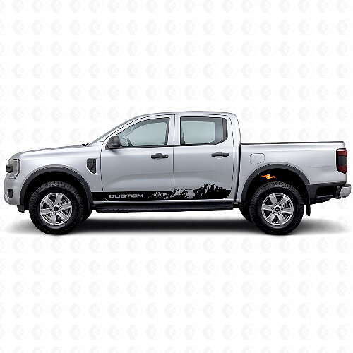 Custom Mountain Style Strepen Rocker Panel Vinyl Stickers voor Musclecar Ranger
