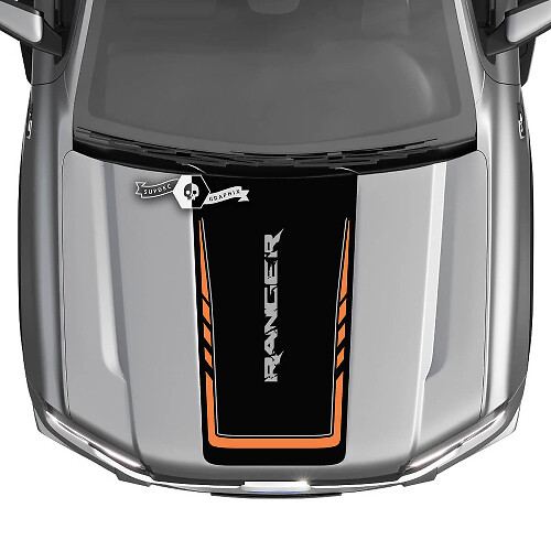 Lettering Logo Motorkap Vinyl Sticker voor Musclecar Ranger