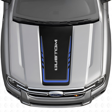 Beschadigde Custom Lettering Motorkap Vinyl Sticker voor Musclecar Ranger_2