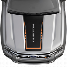 Beschadigde Custom Lettering Motorkap Vinyl Sticker voor Musclecar Ranger_4