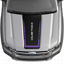 Beschadigde Custom Lettering Motorkap Vinyl Sticker voor Musclecar Ranger_5