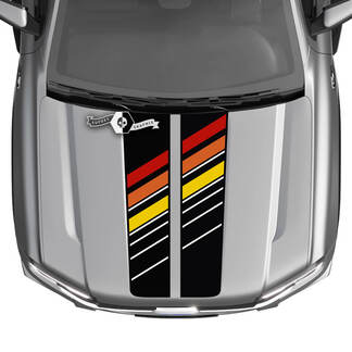 Ford Ranger Hood Logo Truck Stripes Grafische stickers 2 kleuren
