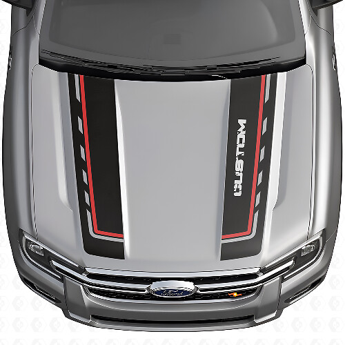 Dubbel Custom Motorkap Strepen Vinyl Decal Kit voor Musclecar Ranger