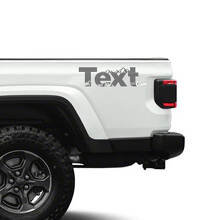 Aangepaste Tekst Bergen Zij Vinyl Stickers Stickers voor Jeep Gladiator 2