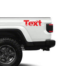 Aangepaste Tekst Bergen Zij Vinyl Stickers Stickers voor Jeep Gladiator 3