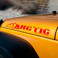 Arctic Mountain Motorkap Vinyl Sticker voor Jeep Wrangler_3