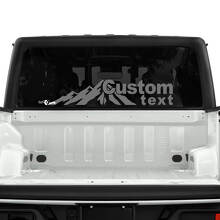 Jeep Gladiator achterruit bos bergen stickers stickers vinyl graphics
 2