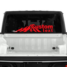 Jeep Gladiator achterruit bos bergen stickers stickers vinyl graphics
 3