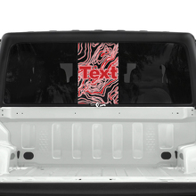 Jeep Gladiator achterruit USA topografische kaart stickers stickers vinyl graphics streep 2 kleuren
 3