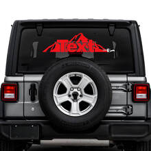 Jeep Wrangler Unlimited achterruit bergen stickers stickers vinyl graphics
 3