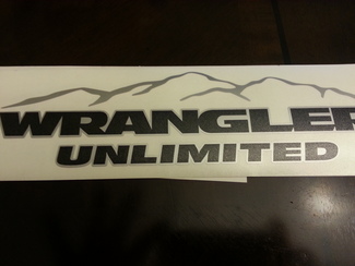 Jeep Mountain Wrangler Unlimited CJ TJ YJ JK XJ Alle kleuren Sticker Sticker #4