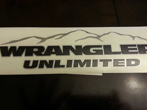 Mountain Vinyl Sticker Decal 2 voor Jeep Wrangler Unlimited CJ TJ YK JK XJ