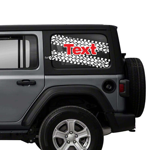 Dubbele Bandenband Achterruit Vinyl Stickers Decals voor Jeep Wrangler Unlimited